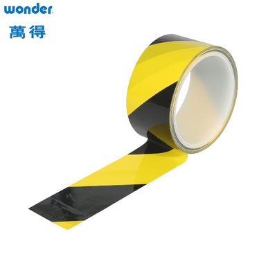 Wonder OPP 警告 PVC テープ 黄色 黒色 室内使用