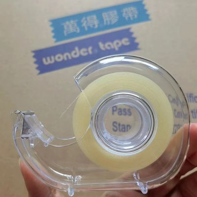 DIY クリア BOPP ステーショナリーテープ 18mm 幅 黄色い 個別 プロジェクト